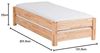 Dico 2er Stapelbett Massivholz mit Rollrost Größe 90x200 cm Bild 3