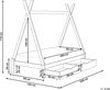 Kinderbett mit Schubladen Tipi Kiefernholz DEVAY 90 x 200 cm Grau Bild 3