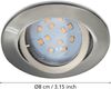 Eglo 31689 GU10 LED Einbauleuchte TEDO Aluguss nickel-matt max. 3X5W schwenkbar Bild 3