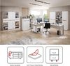 Innostyle Schreibtisch Memphis Eckschreibtisch, 223x77x170cm (B/H/T) (1-St), ABS-Kantenschutz, Soft Touch Oberfläche Bild 5