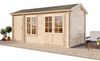 Alpholz 2-Raum Gartenhaus Bolton XL Gartenhaus aus Holz Holzhaus mit 28 mm Wandstärke Blockbohlenhaus mit Montagematerial Bild 2