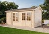 Alpholz 2-Raum Gartenhaus Bolton XL Gartenhaus aus Holz Holzhaus mit 28 mm Wandstärke Blockbohlenhaus mit Montagematerial Bild 1