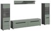 Wohnzimmer-Set >Canu< in Basalt Grau / Smoke Green - 272x141x33cm (BxHxT) Bild 3