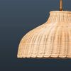 Helios Leuchten Pendelleuchte Rattan, Korblampe, Rattanlampe skandinavischer Stil, Boho Hängelampe, für Esstisch Küche Wohnzimmer, handgefertigtes Produkt Bild 5