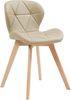 Esszimmerstuhl Älmhult 2-er Set 78x47x52 cm Kunstleder Beige [en. casa] Bild 5
