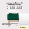 Schlafgut 'Easy' Spannbettlaken, MADE IN GREEN by OEKO-TEX®, Gummizug: rundum, Jersey Elasthan, Green Deep, S 90x190cm - 100x220cm Bild 4