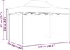 vidaXL Profi-Partyzelt Faltbar 3×4 m Stahl Creme 48892 Bild 3