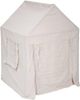 Spielzelt Haus für Kinder, 78 x 78 x 116 cm, beige Bild 4