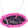 Hudora 72148 'Nestschaukel 110', ab 3 Jahren, Kunststoffgeflecht Ø 110 cm, höhenjustierbar, max. belastbar bis 100 kg, pink Bild 2