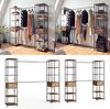 Kleiderschrank Fyrk Eiche rustikal 180 x 187 cm Vicco Bild 4