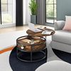 YITAHOME Couchtisch Rund mit Hebeplatte, Wohnzimmertisch mit verstecktem Ablagefach, Beistelltisch Rund mit Stauraum für Home Office, Runder Mitteltische Wohnzimmer, Bild 5