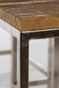 Beistelltisch Leno 3-er Set MDF Natur in 3 Größen mit Metallgestell Silber Bild 4