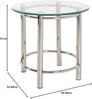 Beistelltisch aus Glas/ Metall, rund, Ø 55cm Bild 3