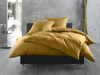 Bettwaesche-mit-Stil Mako-Satin / Baumwollsatin Bettwäsche uni / einfarbig gold Kissenbezug 70x90 cm Bild 2