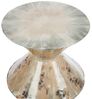 GILDE Beistelltisch Boulevard - Metall - glänzend - beige/braun/Creme - Höhe 52cm x Ø 31cm - Couchtisch Bild 3