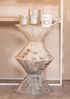 GILDE Beistelltisch Boulevard - Metall - glänzend - beige/braun/Creme - Höhe 52cm x Ø 31cm - Couchtisch Bild 2