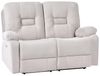 2-Sitzer Sofa Samtstoff beige LED-Beleuchtung USB-Port elektrisch verstellbar BERGEN Bild 5