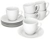 MamboCat Tasse 6er Set Tommy Kaffeetassen mit Untertassen für 6 Personen, Porzellan Bild 2