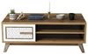 Dmora Couchtisch Lesath 105 x 60 x 38,2 cm Braun, 3 Fächer Bild 3