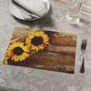 matches21 HOME & HOBBY Platzset Abwaschbare Tischsets 8er Set Sommer Sonnen-Blumen, (8-St), Platzsets als Tisch-Untersetzer und Tisch-Deko für Esstisch Teller Bild 4