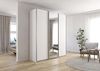 Rauch Möbel Kulmbach, Kleiderschrank mit Schwebetüren für Schlafzimmer, Kinderzimmer, Flur, 3-türig, mit Spiegel und Soft-Close-Funktion, Zubehör Premium, Farbe Weiß, Breite 203 cm Bild 2