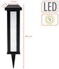 Spetebo LED Solarleuchte Gartenstecker im Sprudelsäule Design - 30 cm, Solar betrieben, LED fest integriert, warm weiß, stimmungsvolles Lichtspiel Bild 2