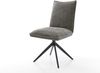 Drehstuhl Lelio-Flex Bouclé Soft Schlamm Kreuzgestell breit Schwarz 360° drehbar Wippfunktion Taschenfederkern Bild 2