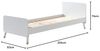 Vipack 'Billy' 2-tlg. Bett-Set lackiert Satin Weiß Bild 3