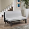 EVERGREENWEB Doppelmatratze für Schlafsofa,10 cm hoch, Faltbare Matratze mit gemütlichem Sitz, orthopädische Matratze aus Polyurethan, weiße hypoallergene Beschichtung, mit Befestigungsbänder140X190 Bild 2