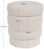 Duhome Hocker (9268B1), Runder Polsterhocker mit Stauraum, drehbar Bild 3