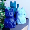 Donkey Winkekatze Lucky Cat Dark Blue Bild 5
