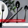 Bergner Besteck-Set 24-tlg. Edelstahl Besteckset "Munich" Essbesteck (24-tlg), Schwarz, hochglänzend, spülmaschinengeeignet Bild 5