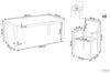 Essgruppe für 6 Personen GROSSETO Stein Granit Optik 180x90x76 cm Grau Bild 3