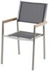 Essgruppe für 6 Personen GROSSETO Stein Granit Optik 180x90x76 cm Grau Bild 4