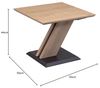 Beistelltisch Celia 50x50x44 höhenverstellbar Wildeiche Bianco 16239 Bild 2