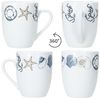 MamboCat Becher Neptun 6x Kaffeebecher 280ml Porzellan-Tassen Tee Kakao Anker maritim, Porzellan Bild 4