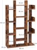 Vasagle Standregal mit 13 Fächern, Aufbewahrungsregal, 86 x 25 x 140 cm, mit abgerundeten Ecken LBC67BXV1 von Songmics Bild 3