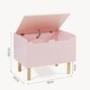 Spielzeugkiste Virer 60x40x45 cm Rosa [en. casa] Bild 3
