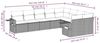 vidaXL 9-tlg. Garten-Sofagarnitur mit Kissen Hellgrau Poly Rattan 3252979 Bild 3
