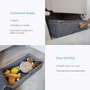 Intirilife Unterbettkommode, Platzsparende Aufbewahrungstasche Aufbewahrungsbox Bett Organizer Bild 3