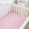 DuDu N Girlie Baumwolle Jersey Kinderbett Spannbettlaken, 60x120 cm, 2-teilig, pink Bild 2