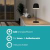 Eglo 900457 Tischleuchte MANNERA Alu, Stahl schwarz LED 2,2W 3000K IP54 H:34cm Ø11cm mit Touchdimmer Bild 4