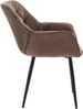CLP 4er Set Stuhl Tanna Samt Gesteppt,braun Bild 5