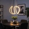 LED Pendelleuchte, grau, weiß, dimmbar, geschwungen, L 45 cm Bild 3