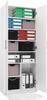 Home Collective Mehrzweckschrank Schrank weiß 74cm Breite 180cm Höhe mit sechs Einlegeböden mit Extrafach, Aktenschrank Haushaltsorganisation aus MDF-Holz Bild 5