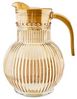 Ripple Karaffenset aus Glas – 1,8 Liter Karaffe mit 6 Gläsern Braun/Gold Bild 2