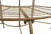DanDiBo Baumbank Metall wetterfest Braun 135 cm 3-Sitzer halbrund JC112287 Gartenbank Rundbank Bild 4