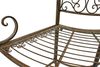 DanDiBo Baumbank Metall wetterfest Braun 135 cm 3-Sitzer halbrund JC112287 Gartenbank Rundbank Bild 3