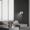 BRILONER - Wandleuchte innen schwenkbar, GU10 Fassung, max. 9W, Leselampe, Wandlampe innen, Wohnzimmerlampe, Lampe, Küchenlampe, Flurlampe, Schlafzimmer, Wandbeleuchtung, 8x10,5 cm, Altweiß Bild 4