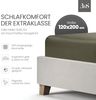 Mako-Satin Spannbettlaken dark olive 120x200cm Bild 2
